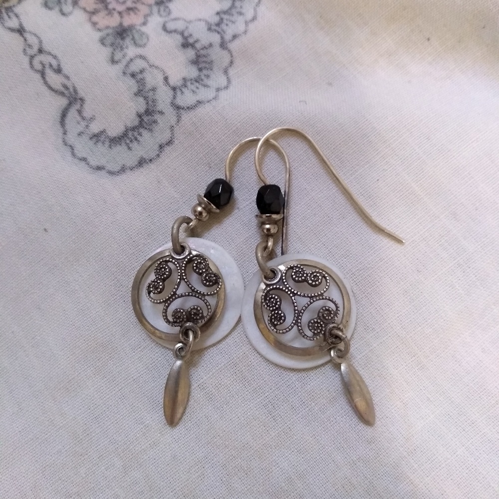 Sterling dangle earrings
